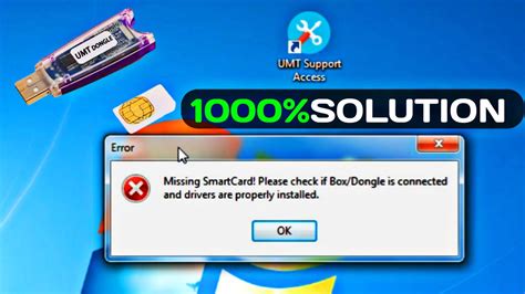 smart card security dongle not found|missing smart card umt error.